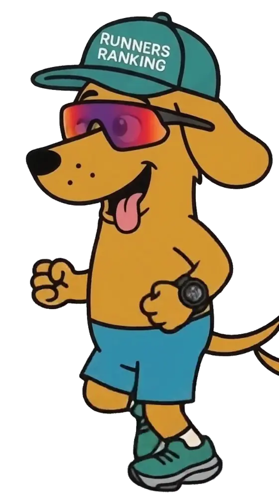 Mascote do Runners Ranking correndo de perfil